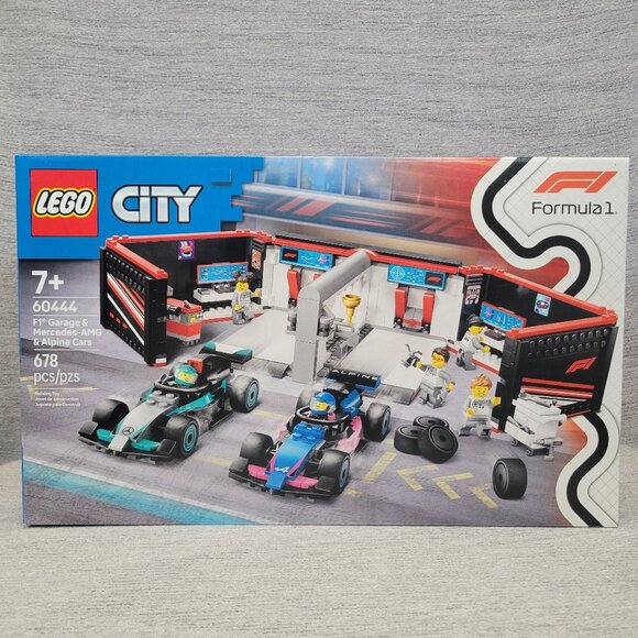 Lego City F1 Garage & Mercedes-AMG & Alpine Cars 60444 - Picture 1 of 11
